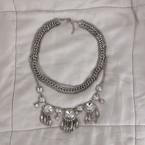 ~vintage cubic zirconia choker necklace